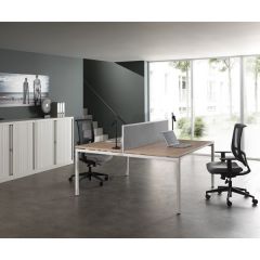 Duo werkplek Aron licht hout