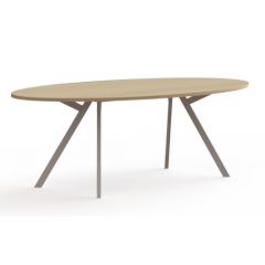 Ellipsvormige vergadertafel Ypsilon (rechthoekige poten) 