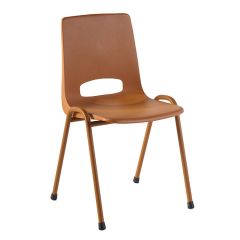 Kantinestoel Klio Okerbruin