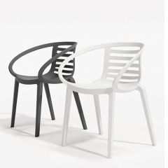 Designstoel Mambo zwart en wit