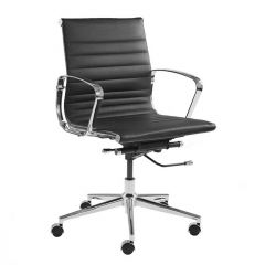 Markant bureaustoel Martino lage rug