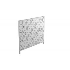 Akoestische scheidingswand 144cm hoog Stof met patroon