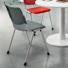 Stoel Campus grijs / alu