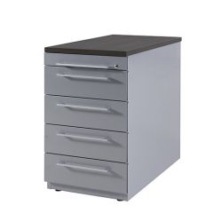 Vast ladenblok Maroon met 4 laden en pennenlade