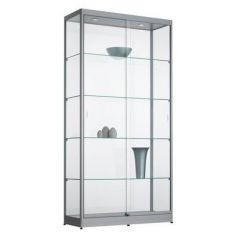 Vitrinekast aluminium 100cm breed