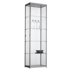 Vitrinekast aluminium 60cm breed