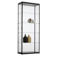 Vitrinekast aluminium 80cm breed