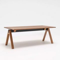 Tafel in koper eik fineer
