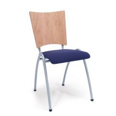 Kerkstoel Elegance met zitting van stof