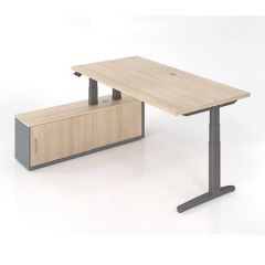 Directiebureau Lore (Kleuren: Eiken / Antraciet)