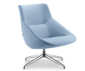 Loungestoel in lichtblauw